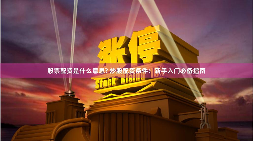 股票配资是什么意思? 炒股配资条件：新手入门必备指南