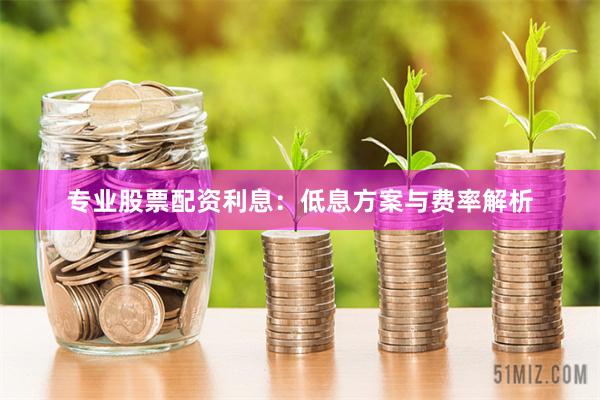 专业股票配资利息：低息方案与费率解析